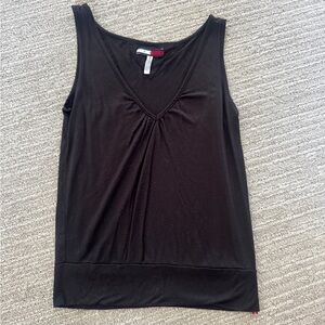 Vtg Tommy Hilfiger Black V-Neck Tank Top